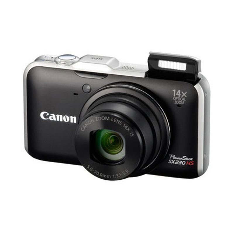 Camera-Canon-Powershot-SX230-HS-12.1-Megapixels-14x-de-Zoom-Otico---Preta--