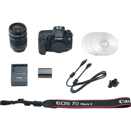 Camera-Canon-EOS-7D-Mark-II-com-Lente-EF-S-18-135mm-STM