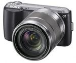 Camera-Digital-Sony-Alpha-NEX-C3K-com-Lente-18-55-mm-16.2-Megapixels--LCD-3--Panoramica-3D-Preta