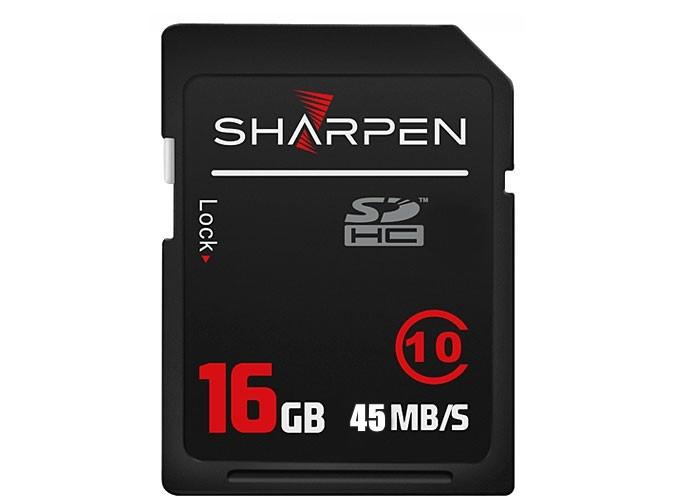 Cartão SD 16Gb Sharpen 45Mb/s Classe 10