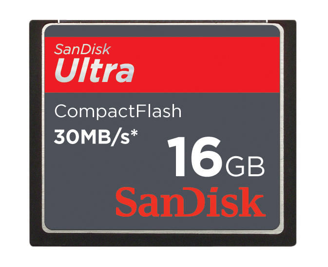 Cartão Compact Flash 16Gb Sandisk Ultra 200X, 30MB/s