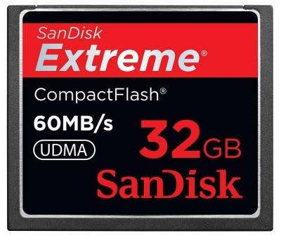 Cartão Compact Flash 32Gb SanDisk Extreme 60Mb/s 400x