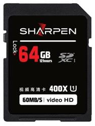 Cartão SD 64Gb Sharpen 60Mb/s Classe 10