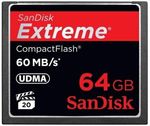 Cartão Compact Flash 64Gb SanDisk Extreme 60Mb/s (400x) UDMA5