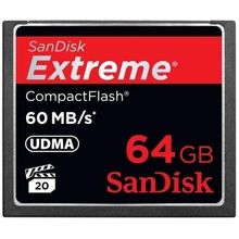 Cartão Compact Flash 64Gb SanDisk Extreme 60Mb/s (400x) UDMA5