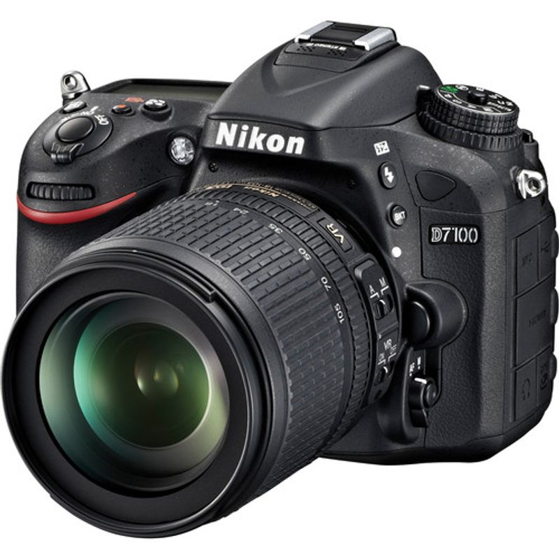 Camera-Nikon-D7100-com-Lente-18-105mm-f-3.5-5.6G-ED-VR-DX