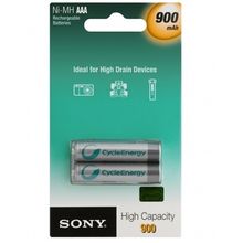 Pilha Recarregável Sony AAA x 2 unidades 900mAh NH-AAA-B2EN