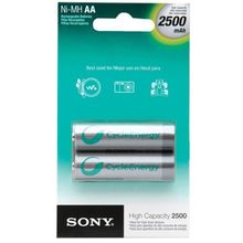 Pilha Recarregável Sony AA x 2 unidades 2500mAh NH-AA-B2EN