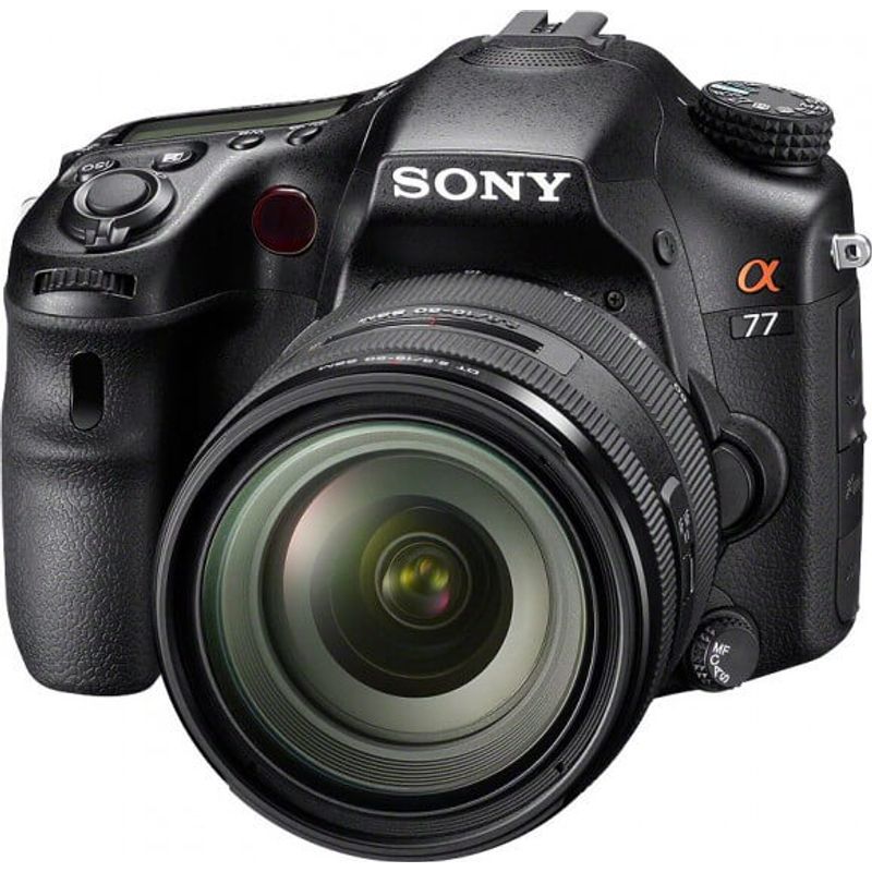 Camera-DSLR-Sony-Alpha-SLT-A77-com-Lente-Sony-55-200mm-f-4.0-5.6-SAM-II-A-Mount