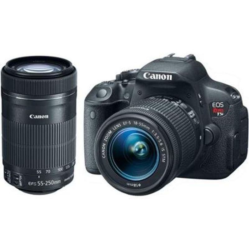 Kit-Premium-Camera-Canon-T5i-com-Lente-Canon-EF-S-18-55mm-STM-e-Lente-Ef-S-55-250mm-II