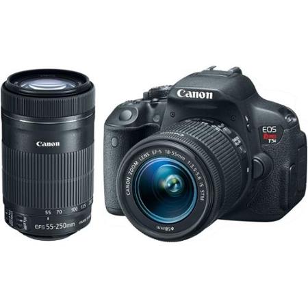 Kit-Premium-Camera-Canon-T5i-com-Lente-Canon-EF-S-18-55mm-STM-e-Lente-Ef-S-55-250mm-II