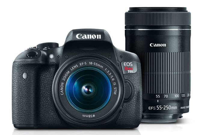 Kit-Camera-Canon-EOS-T6i-com-Lente-EF-S-18-55mm-IS-STM---EF-55-250mm-IS-STM