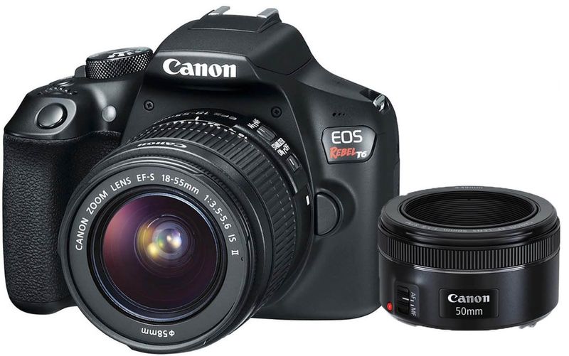 Kit-Camera-Canon-EOS-T6-com-Lente-18-55mm---Lente-EF-50mm-f-1.8-STM