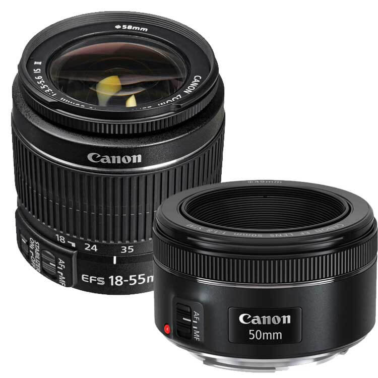 Kit-Camera-Canon-EOS-T6-com-Lente-18-55mm---Lente-EF-50mm-f-1.8-STM