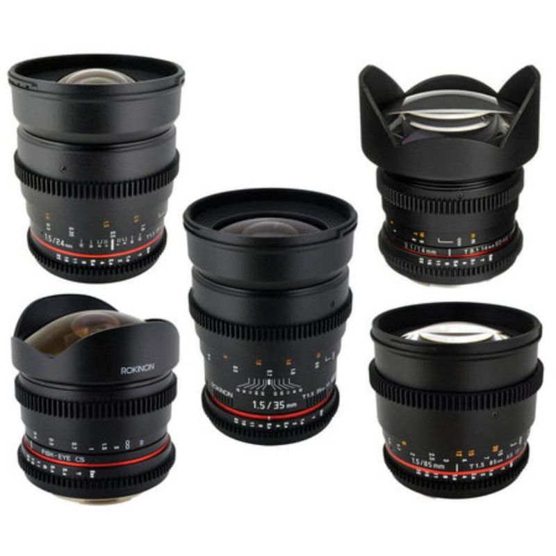 Kit-de-Lentes-Rokinon-8mm-14mm-24mm-35mm-e-85mm-para-Sony-Nex-E-Mount