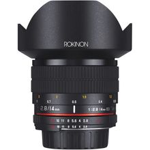 Lente Rokinon 14mm f/2.8 IF ED UMC para Nikon com Chip AE (FE14MAF-N)