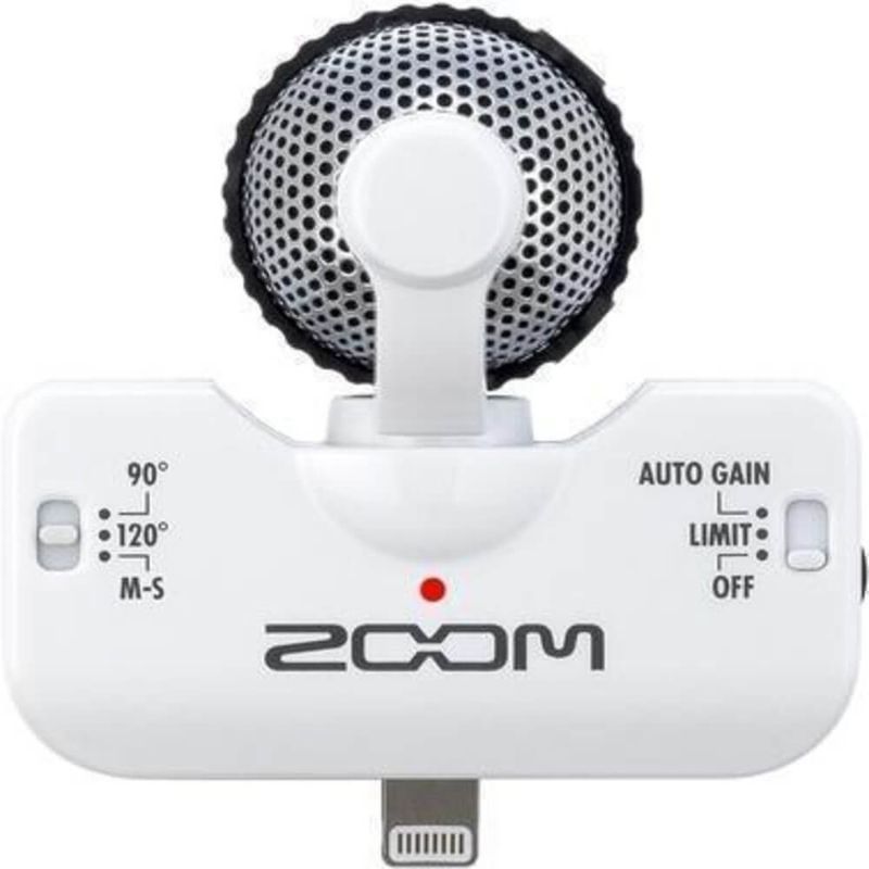 Microfone-Estereo-Zoom-iQ5-Profissional-para-iPhone-iPad-e-iPod-Touch---Branco