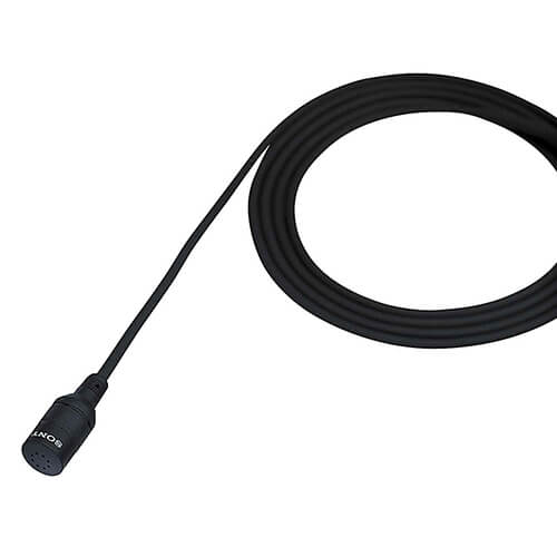 Microfone-de-Lapela-Sony-ECM-44B-Omnidirecional-com-Conector-XLR