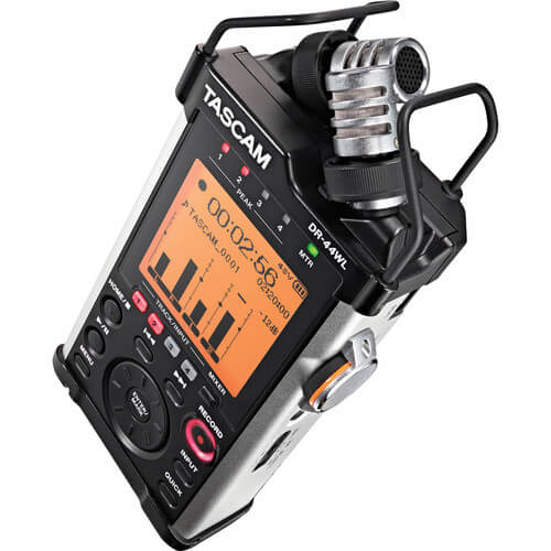 Gravador-Digital-Portatil-Tascam-DR-44WL-com-Memoria-de-2-GB-Micro-SD-Incluida