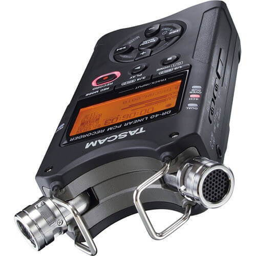 Gravador-Digital-Tascam-DR-40-com-MicroSD-de-2GB