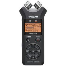 Gravador Digital Portátil Tascam DR-07mkII com Memória de 2 GB Micro SD Incluído