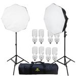 Kit-de-iluminacao-para-Estudio-Fotografico-com-2-Octabox-de-70cm-e-4-Lampadas-45w