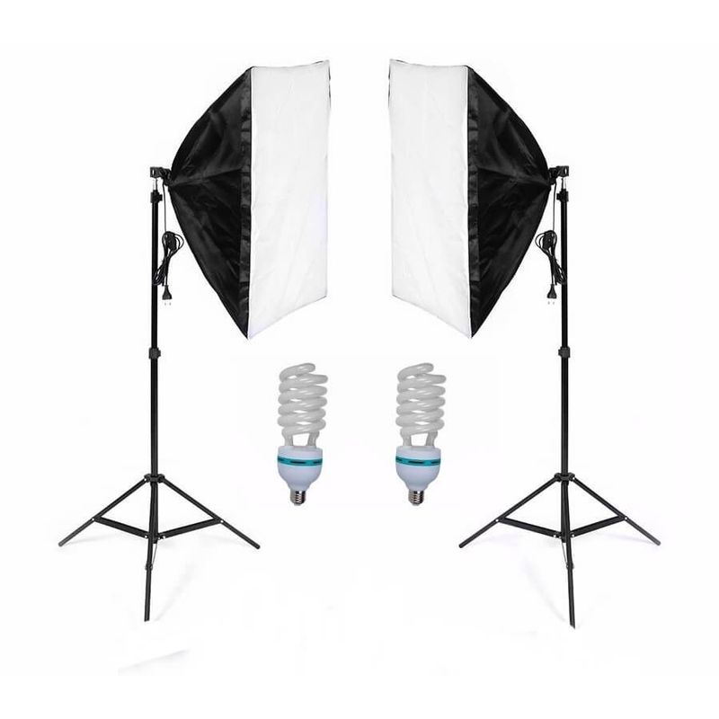 Kit-de-iluminacao-para-Estudio-Fotografico-com-2-Softbox-de-70cm-e-2-Lampadas-135w