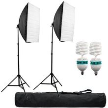 Kit de Iluminação Softbox 50x70cm para Estúdio Fotográfico Greika Ágata II (220V)