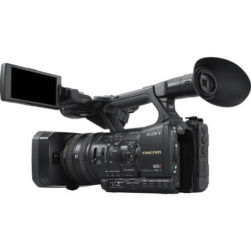 Filmadora-Sony-HXR-NX5R-NXCAM-com-LED-Light