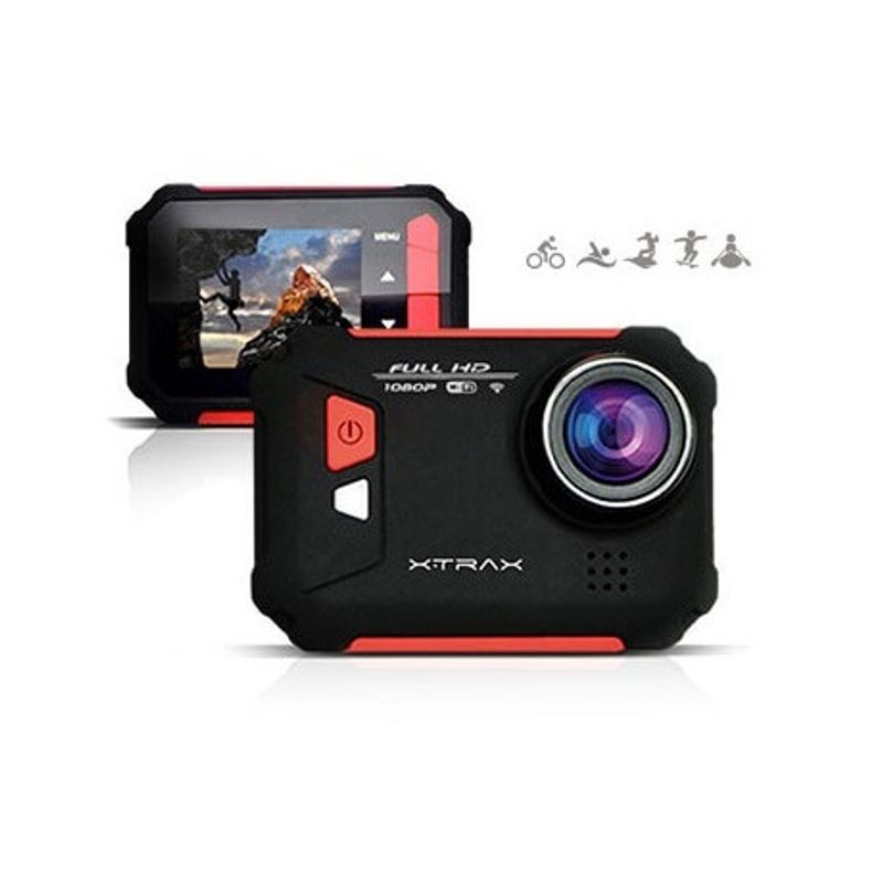 Camera-de-Acao-Xtrax-EVO-Full-HD-Wi-Fi-12MP-e-Display-Integrado