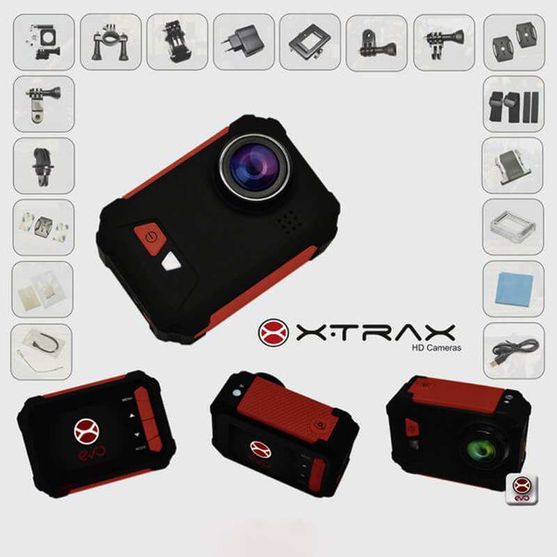 Camera-de-Acao-Xtrax-EVO-Full-HD-Wi-Fi-12MP-e-Display-Integrado