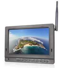 Monitor FPV Led 7" Full HD Entrada HDMI / AV e Receptor Wireless 5.8GHz