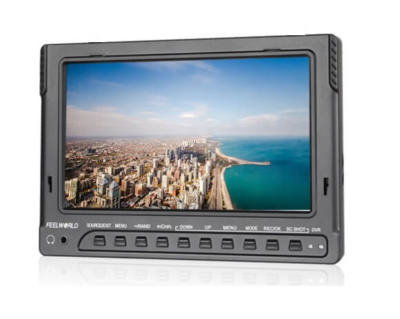 Monitor-FPV-7--Full-HD-com-Entrada-HDMI---AV-e-Bateria-interna