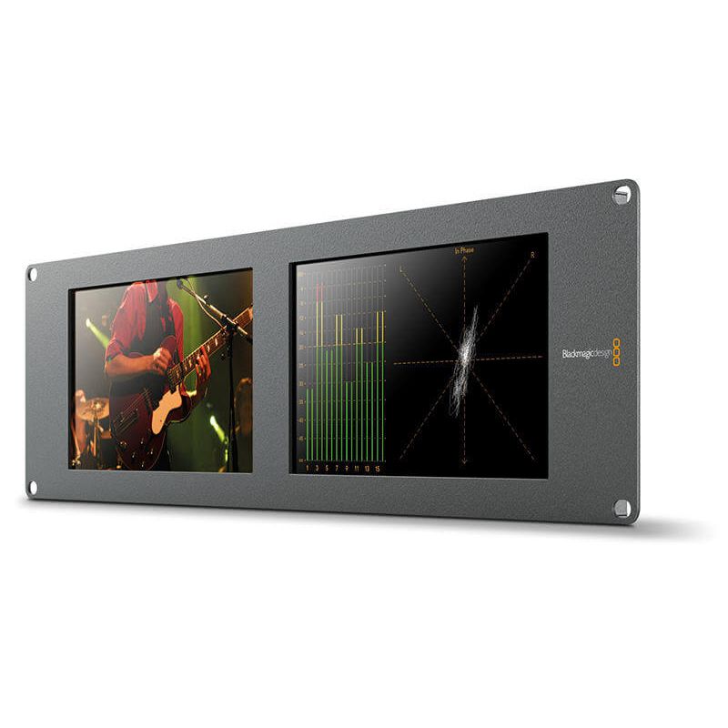 Monitor-Blackmagic-Smartscope-Duo-4K-de-8--Rack-com-Duplo-G-SDI