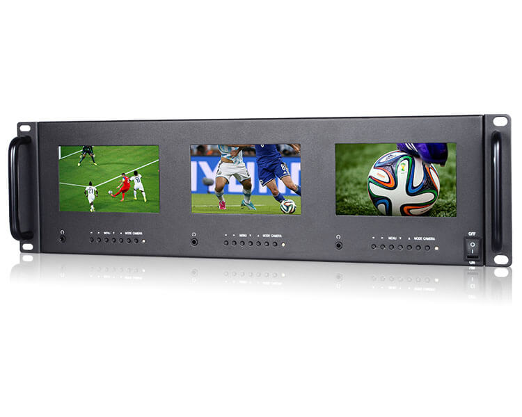 Monitor-Triplo-de-5--HD-com-Montagem-de-Rack-para-Broadcast