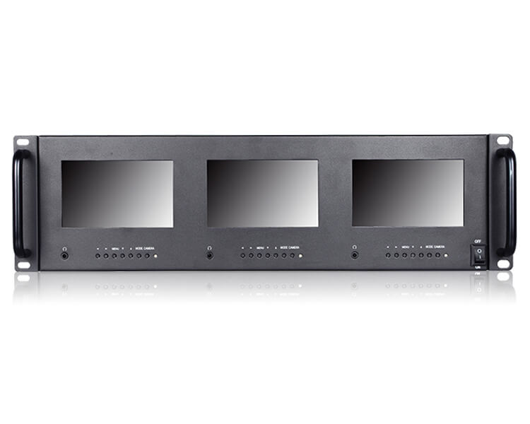 Monitor-Triplo-de-5--HD-com-Montagem-de-Rack-para-Broadcast