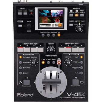 Video-Mixer-Roland-V-4EX-de-4-Canais-Digitais-com-Efeitos