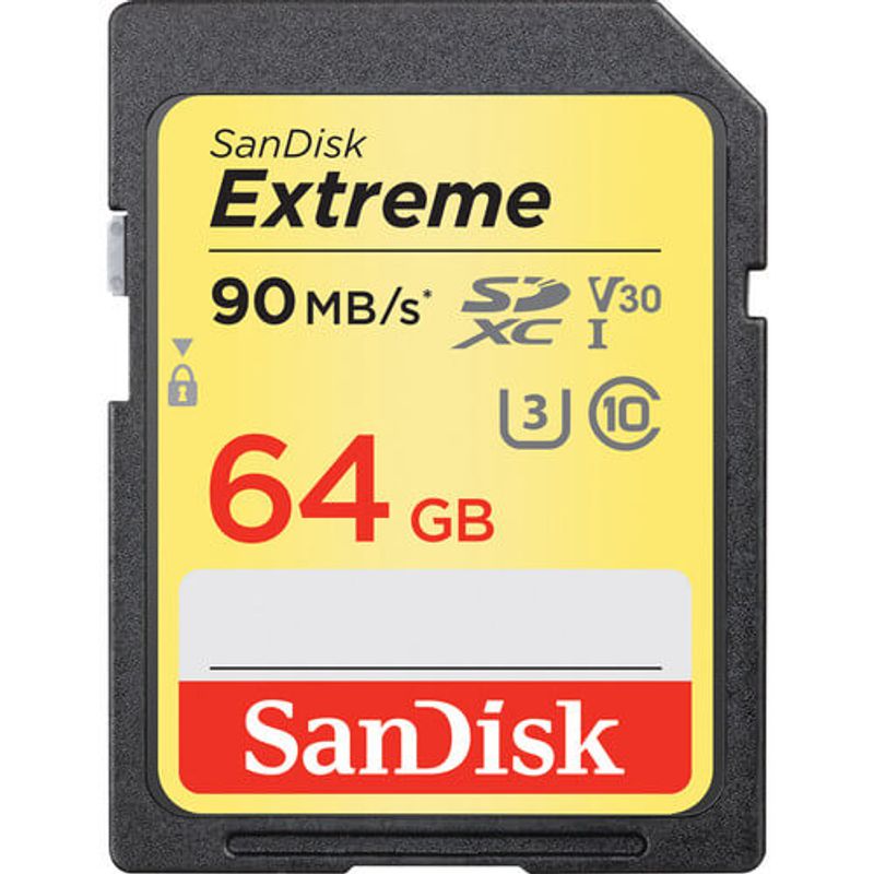 Cartao-SDXC-64GB-90Mb-s-Sandisk-Extreme-Classe-10-e-4K