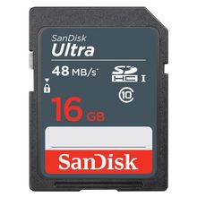 Cartão de Memória Sandisk Ultra SDHC 16GB, Classe 10, 48mb/s (320x)