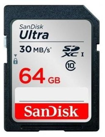 Cartao-SD-64Gb-Sandisk-Ultra-30mb-s-Classe-10