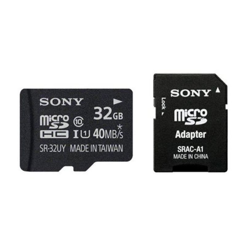 Cartao-Micro-SD-32Gb-Sony-com-Adaptador-40MB-s-Classe-10