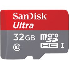 Cartão Micro SD 32Gb Sandisk Ultra com Adaptador de 48mb/s USH-1