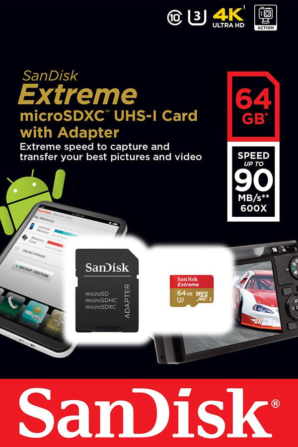 Cartao-Micro-SD-64GB-SanDisk-Extreme-90Mb-s-Classe-10-4K-Ultra-HD-e-Full-HD