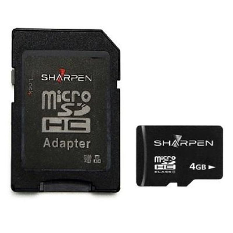 Cartao-Micro-SD-4Gb-com-Adaptador-Sharpen-de-15-Mb-s