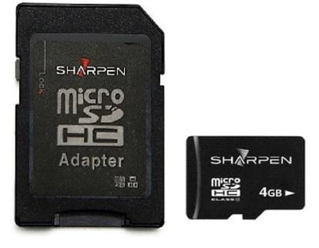 Cartao-Micro-SD-4Gb-com-Adaptador-Sharpen-de-15-Mb-s