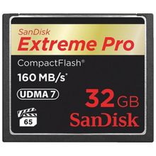 Cartão Compact Flash 32Gb SanDisk Extreme Pro de 160mb/s e UDMA 7 para Vídeos 4K