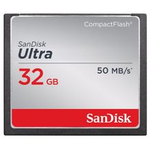 Cartão Compact Flash 32Gb SanDisk Ultra de 50mb/s