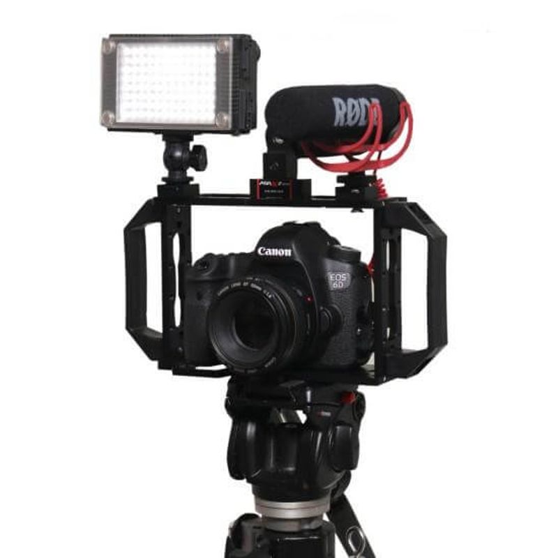 Gaiola-Grande-para-Camera-DSLR-com-encaixe-para-Leds-e-Microfones