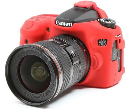 Capa-de-Silicone-para-Canon-70D---Vermelha