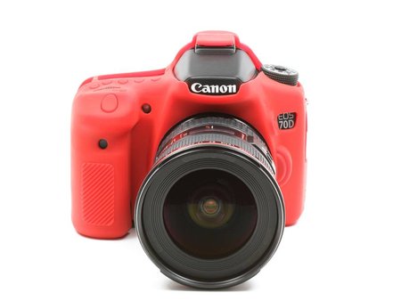 Capa-de-Silicone-para-Canon-70D---Vermelha